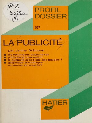 cover image of La Publicité